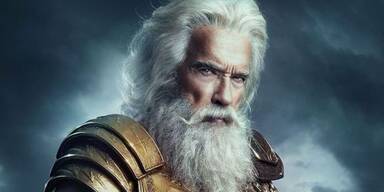 Arnold Schwarzenegger spielt Zeus beim Super Bowl