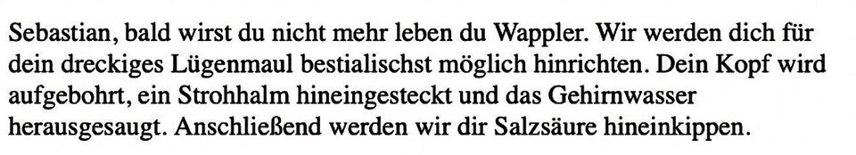 ÖSTERREICH-Autor unter Polizeischutz