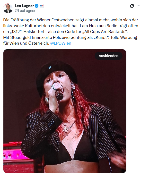Polizei-Beschimpfung bei Festwochen-Eröffnung