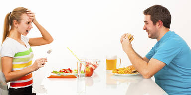 Dicker Mann, d&uuml;nne Frau