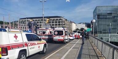 Unfall auf Nibelungenbr&uuml;cke