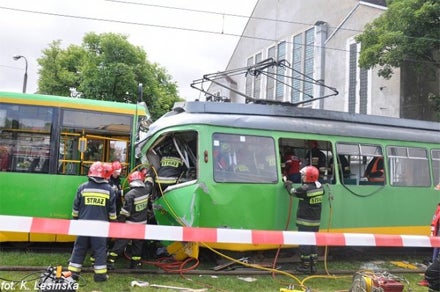 Straßenbahnunfall Posen Polen
