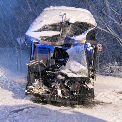 Horror-Crashs wegen Schnee