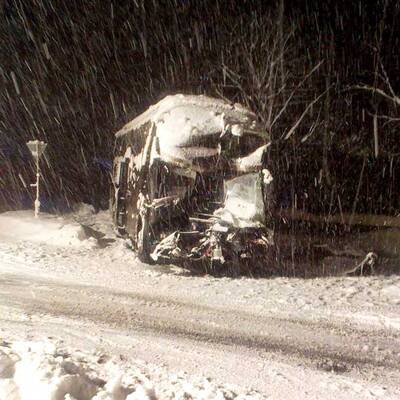 Horror-Crashs wegen Schnee