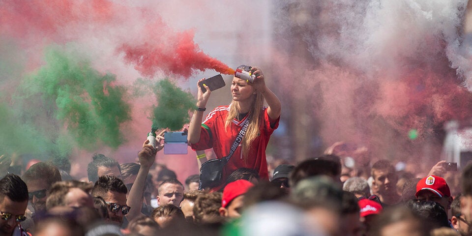 Fan-Party: So feiern die Ungarn