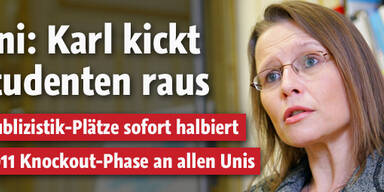 Uni: Karl kickt Studenten raus
