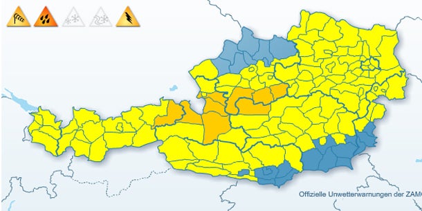 Ab sofort herrscht Unwetter-Alarm