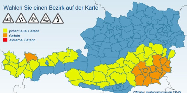 Schwere Unwetter-Schäden im Burgenland