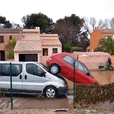 Schwere Unwetter in Frankreich