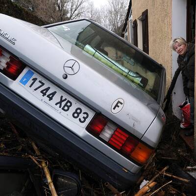 Schwere Unwetter in Frankreich