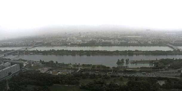 Temperatursturz und Starkregen in Österreich