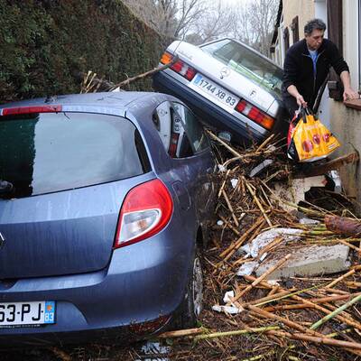 Schwere Unwetter in Frankreich