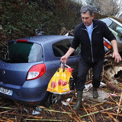 Schwere Unwetter in Frankreich