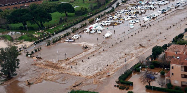 Heftige Unwetter in Frankreich