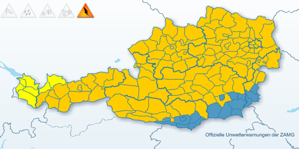 Sturm zog über das Waldviertel
