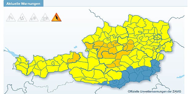 Jahrhundert-Unwetter über Österreich