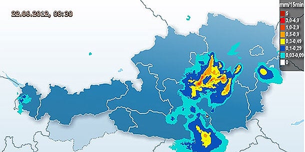 Unwetter-Chaos in Österreich