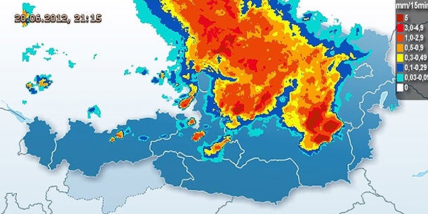 Jahrhundert-Unwetter über Österreich