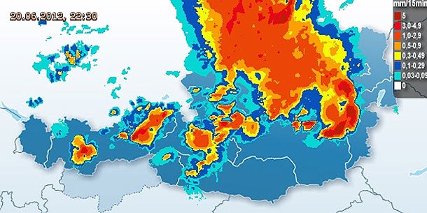 Jahrhundert-Unwetter über Österreich