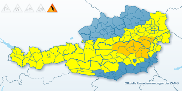 Jahrhundert-Unwetter über Österreich