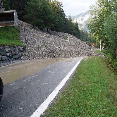 Muren und Hagel in Tirol