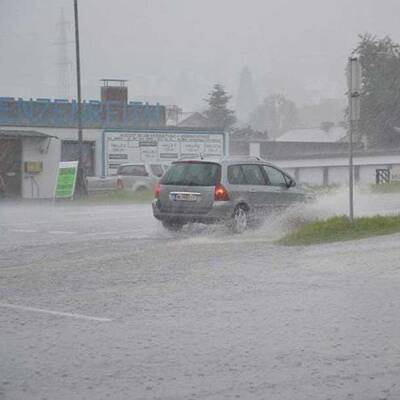Schlimmes Unwetter in Österreich