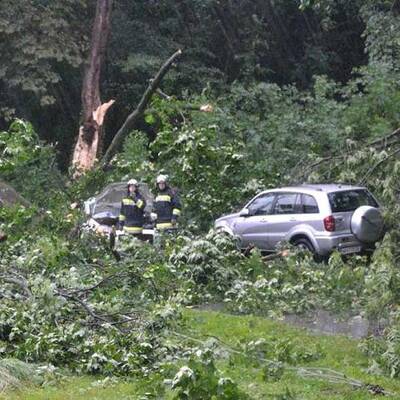Schlimmes Unwetter in Österreich