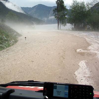 Muren und Hagel in Tirol