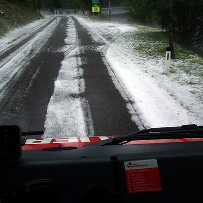 Muren und Hagel in Tirol