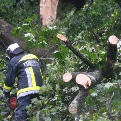 Schlimmes Unwetter in Österreich