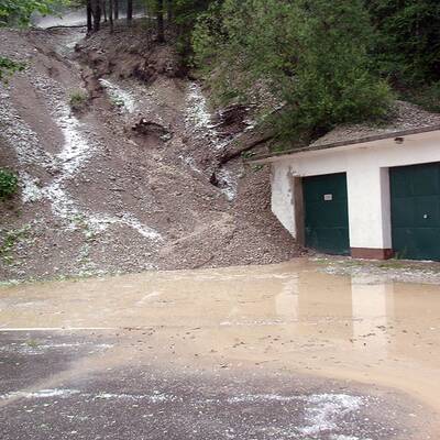 Muren und Hagel in Tirol