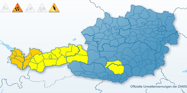 Schneefallgrenze sinkt auf 1.200 Meter