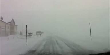 Schneeverwehungen im Kanton Uri