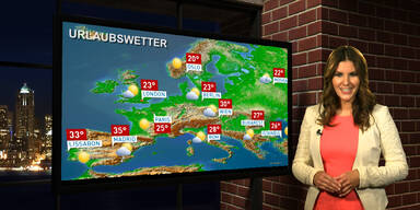 Das Urlaubswetter in Europa