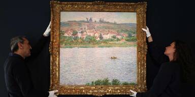 V&eacute;theuil, effet du matin, Monet