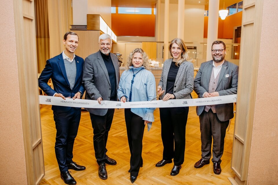 Wiedereröffnung der Restaurants: Thomas Huszar, Herbert Fuchs, Martina Candillo, Katharina Weishaupt und Jürgen Dulhofer.