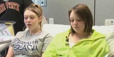 Zwillinge bekamen am selben Tag ihre Babys