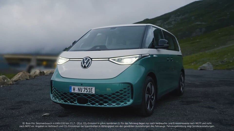 Das Elektro-Modell ID.Buzz: eine moderne Interpretation des klassischen VW Bulli. 