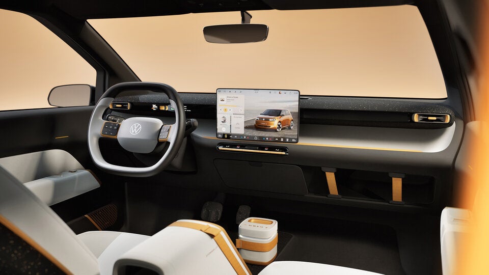 Horizontaler Touchscreen plus auch analoge Tasten.