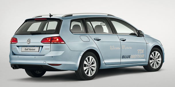 Start für den VW Golf Variant BlueMotion