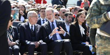 Van der Bellen, Spanisches K&ouml;nigspaar