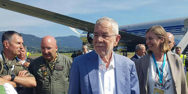 Van der Bellen auf der Airpower in Zeltweg