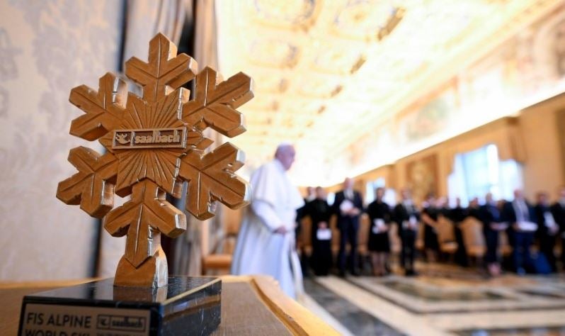 ÖSV-Stars bei Papst Franziskus