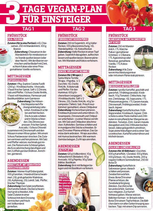 Veganer Ernährungsplan