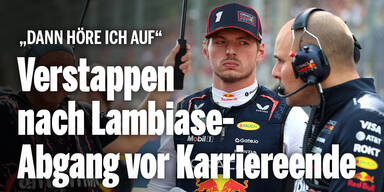 „Dann höre ich auf“: Verstappen nach Lambiase-Abgang vor Karriereende