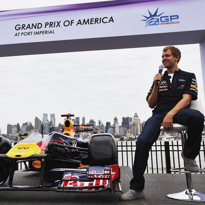 Vettel testet in New York: Die besten Bilder