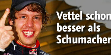 Vettel schon besser als Schumi?