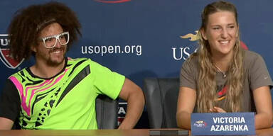 LMFAO-Sänger Redfoo  und Victoria Azarenka