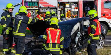 Vier verletzte Familie Crash