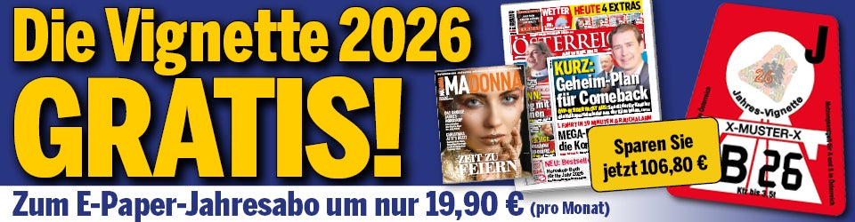 Vignetten Aktion Jänner 2026 MT blau